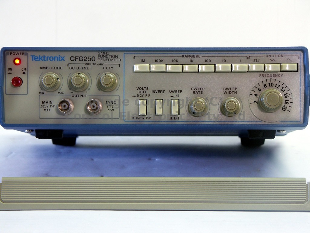 Tektronix CFG250 control view