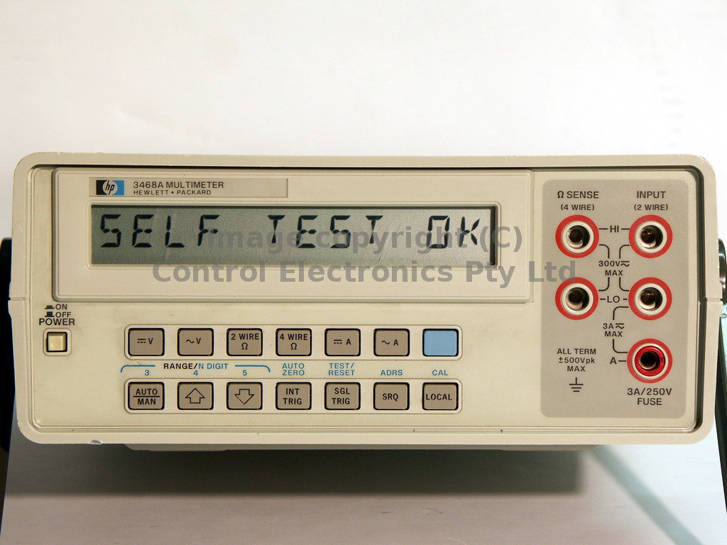 HP 3468A self test