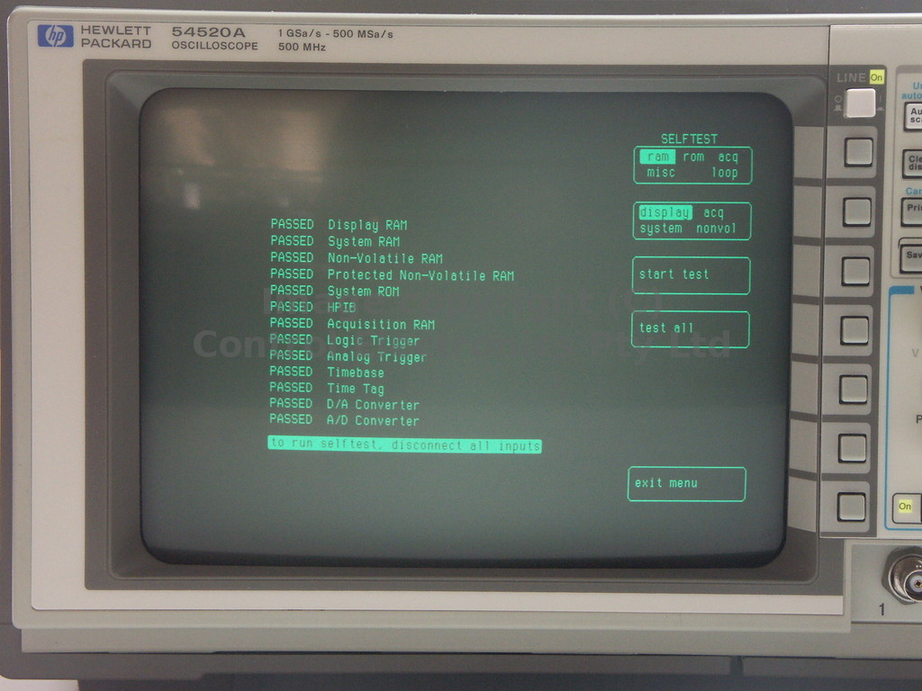 54520a screen view