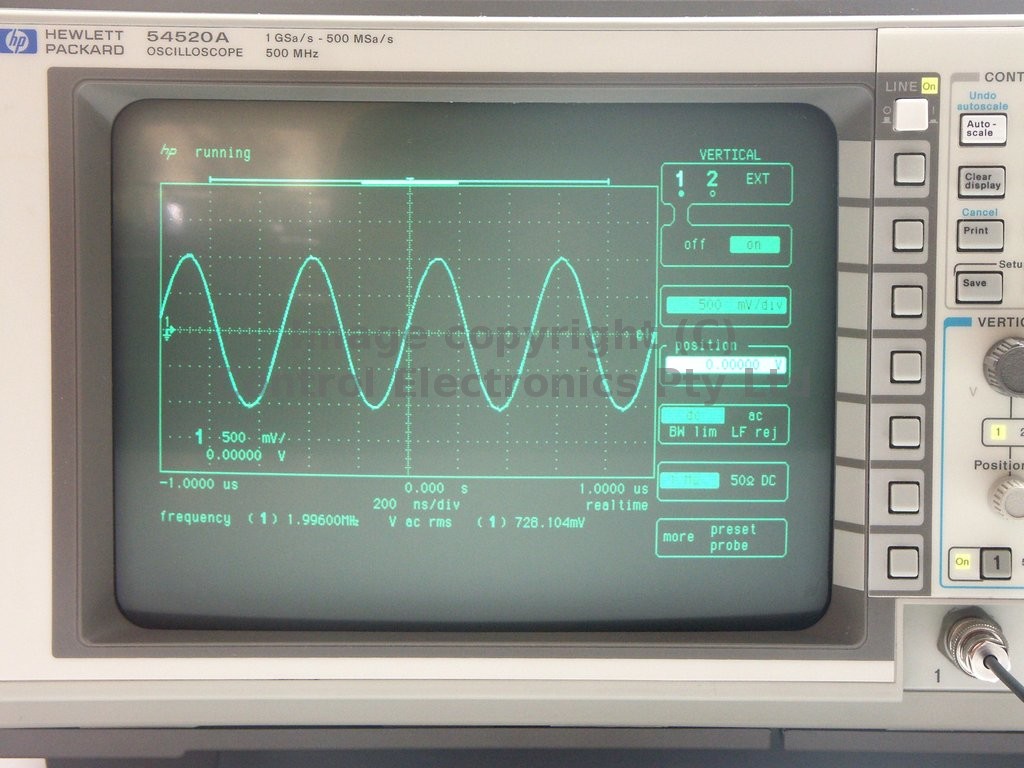 54520a screen view