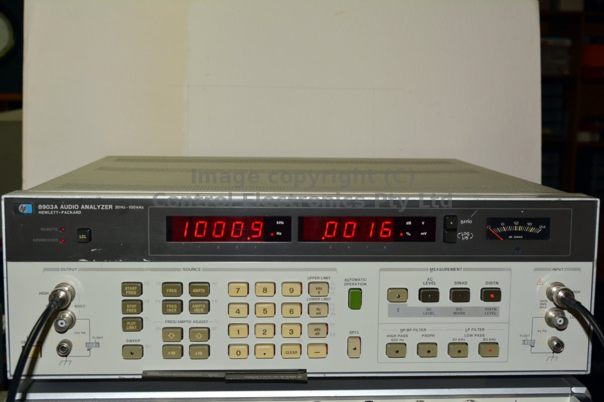 HP8903A front view