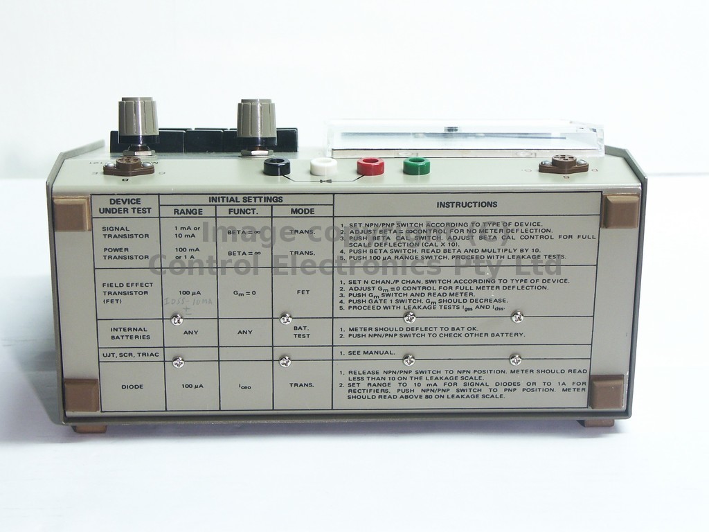 Heathkit IT121 rear view
