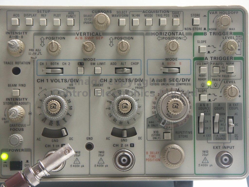 Tektronix 2232 controls