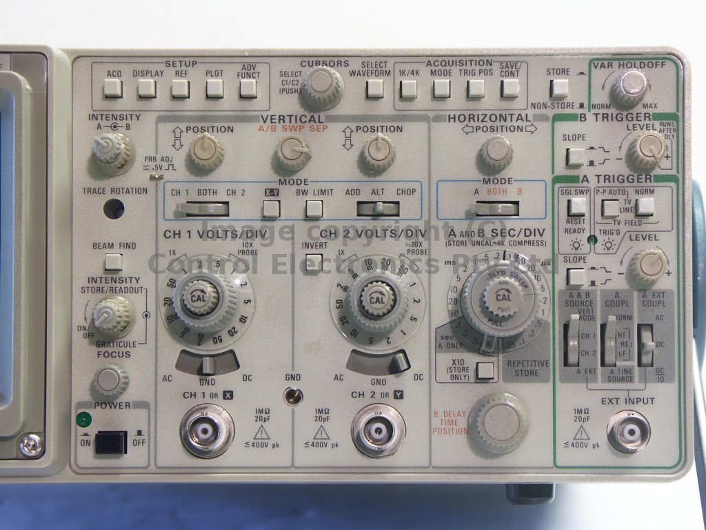Tektronix 2232 controls