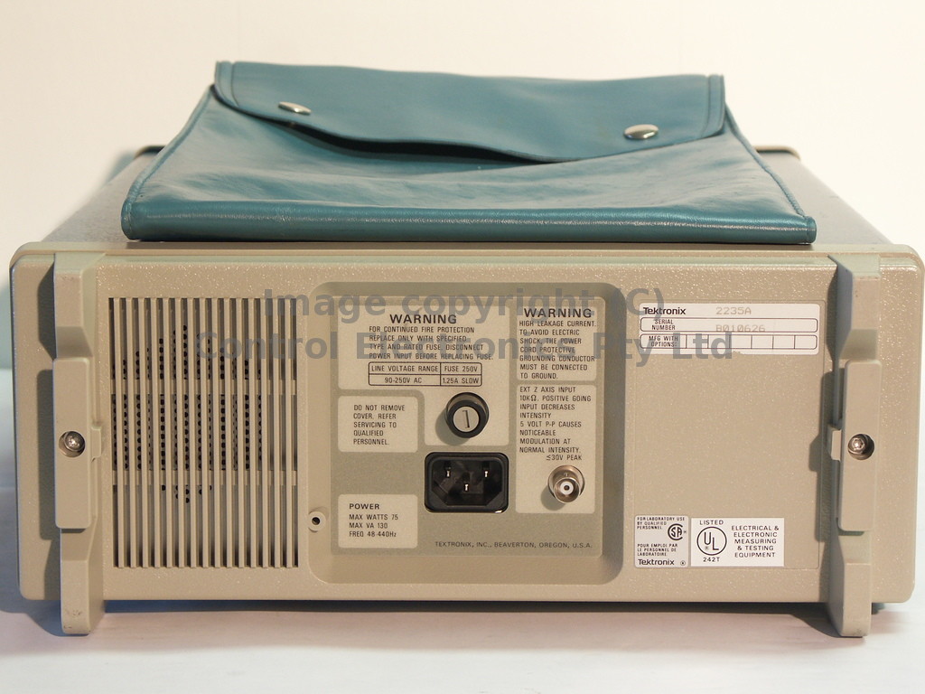 Tektronix 2235 rear view