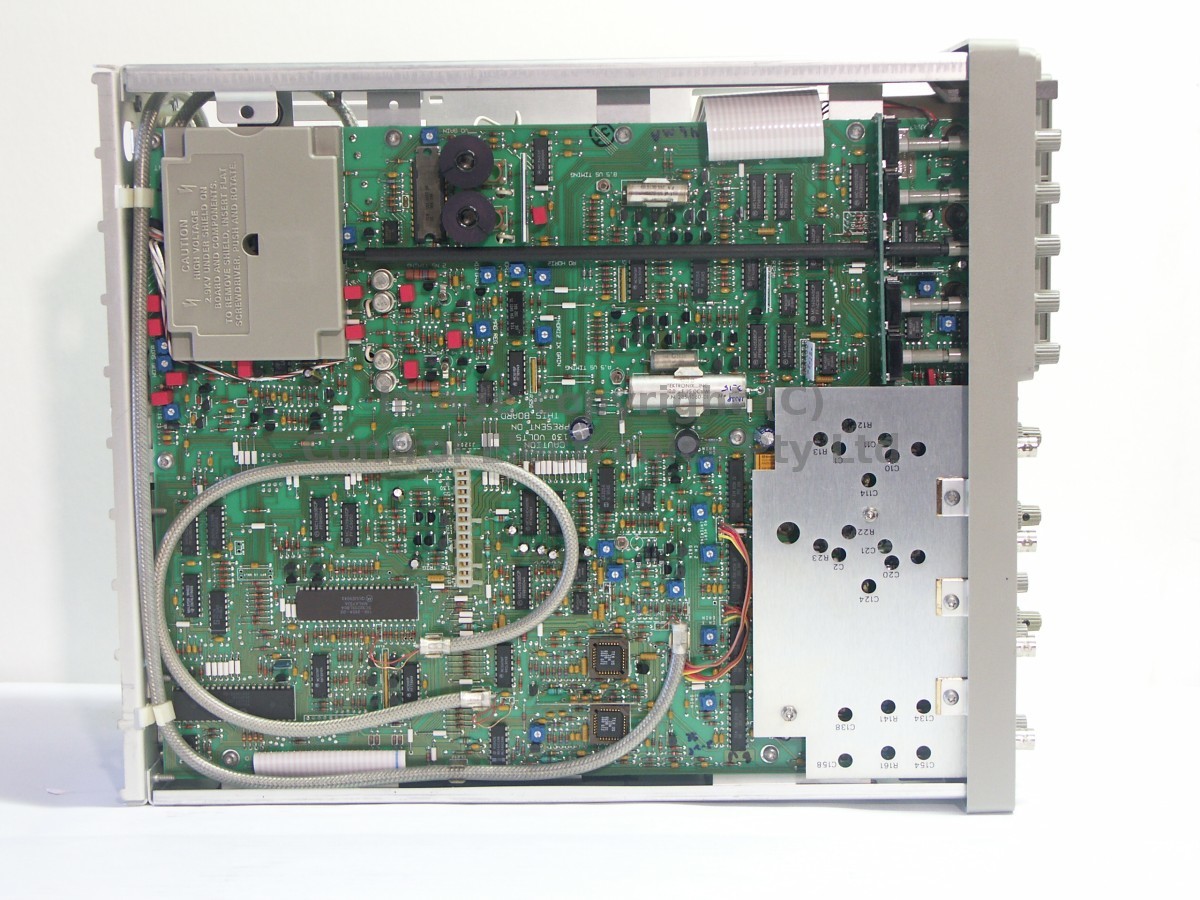 Tektronix 2246 internal view bottom