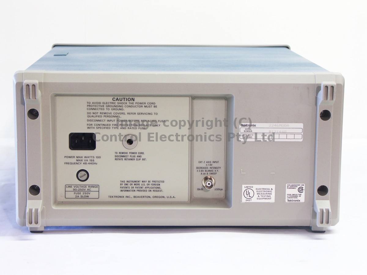 Tektronix 2246 rear view