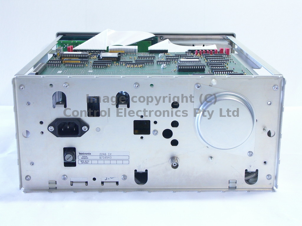 Tektronix 2246 internal view rear