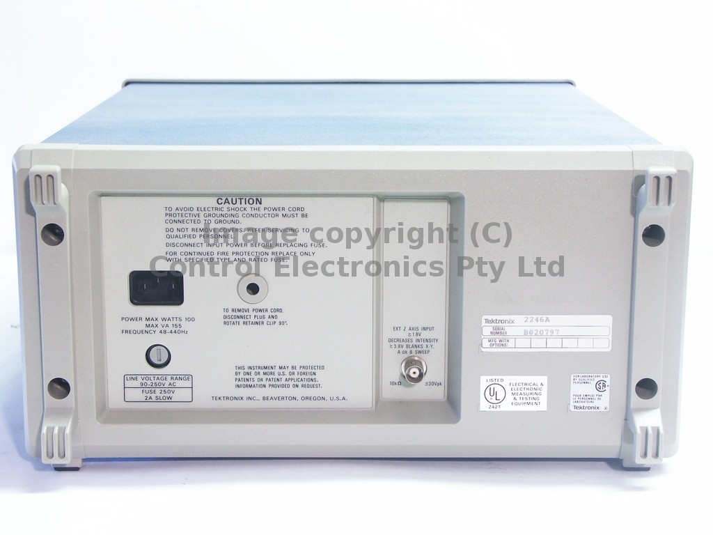 Tektronix 2246 rear view