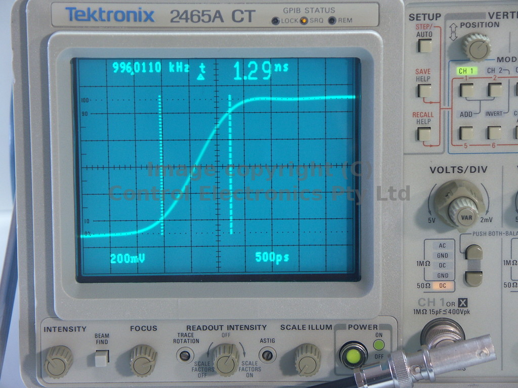 Tektronix 2465A CT operation